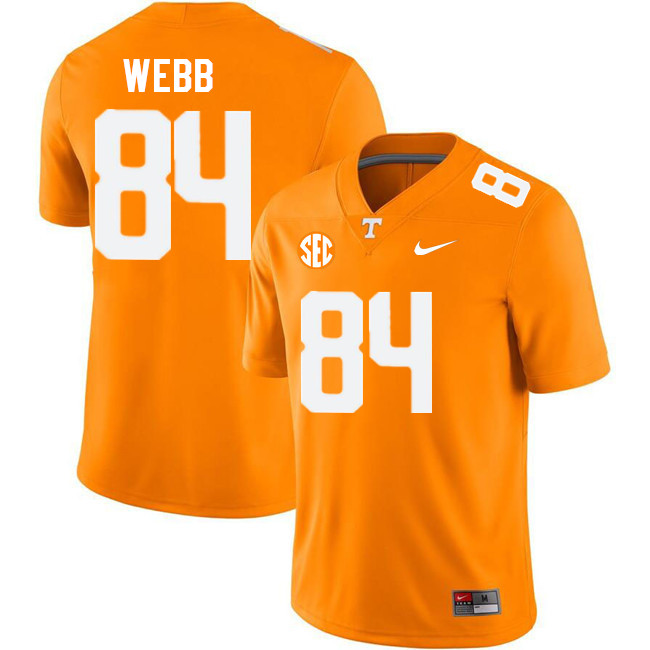 Men #84 Kaleb Webb Tennessee Volunteers College Football Jerseys Stitched Sale-Orange
